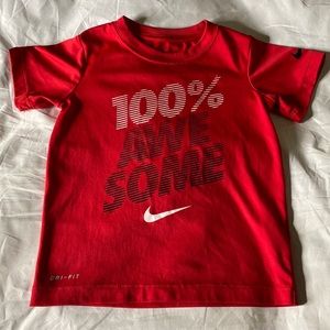 Red Dri-Fit Nike Boys 5s 104-110cm 4-5 years